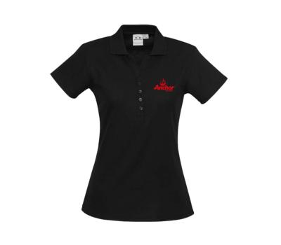 image of Anchor Ladies Polo Shirt - Black