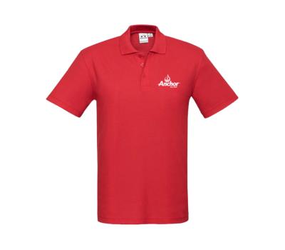 image of Anchor Mens Polo Shirt - Red