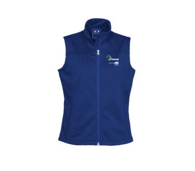 image of NZMP Ladies Soft Shell Vest - Blue