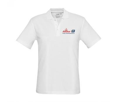 image of Anchor Food Professionals Mens Polo Shirt - White