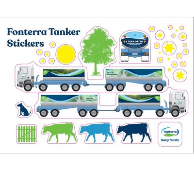 image of Fonterra Tanker Sticker Sheets (100)