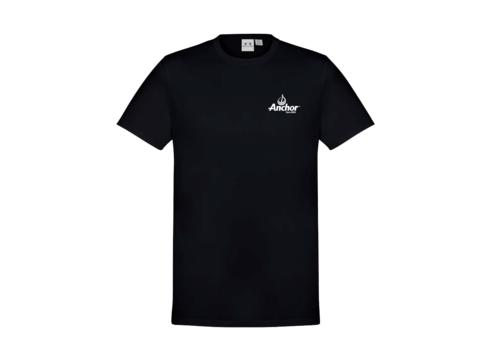 product image for Anchor Black Mens Tee Shirt - White Logo